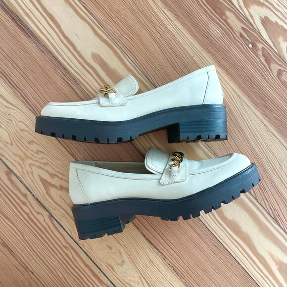 Sam Edelman - Taelor Chained Lug-Sole Leather Loafers - Picture 3 of 15